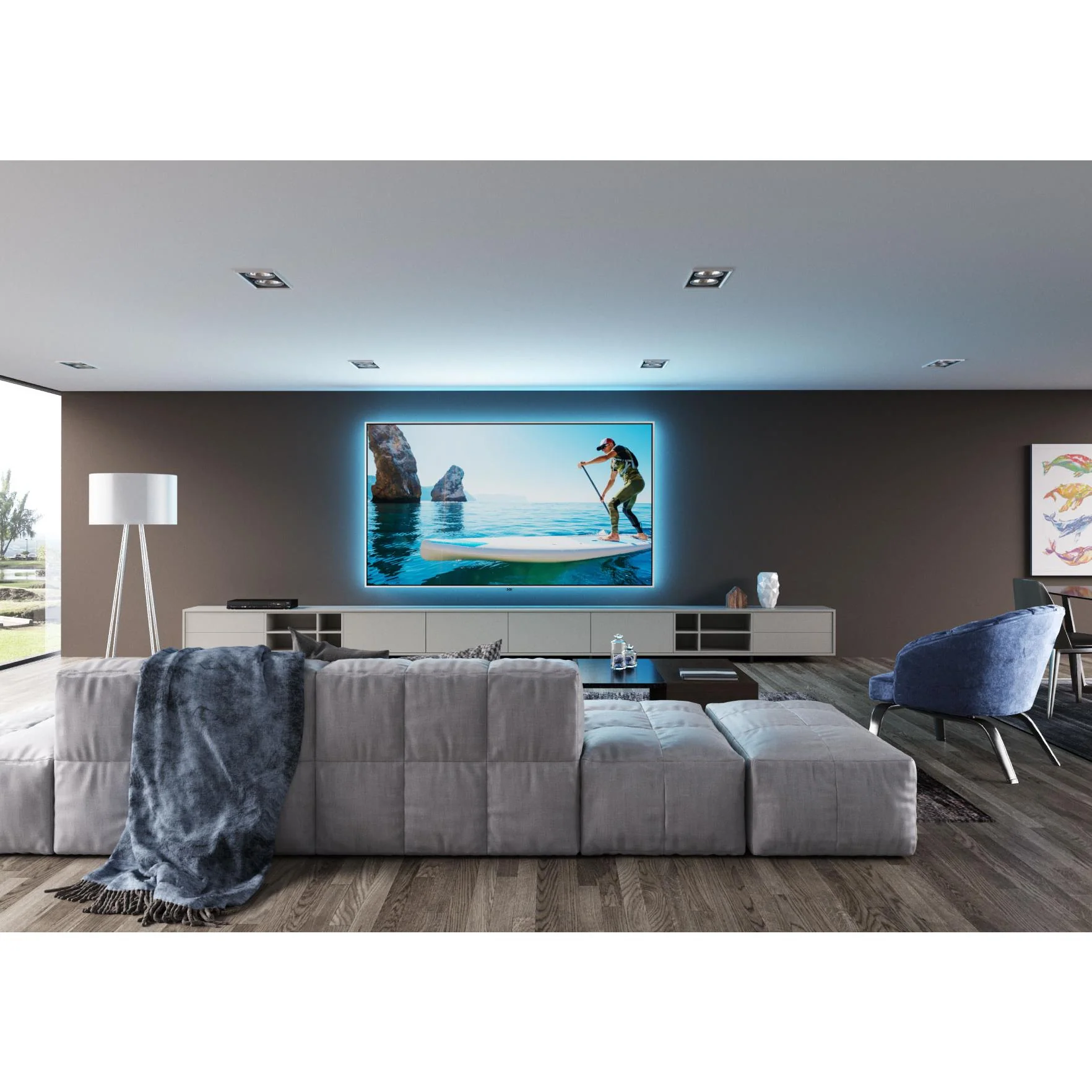Screen Innovations Zero Edge - 133" (52x122) - 2.35:1 - Black Diamond .8 - ZS133BD8 - Image 4